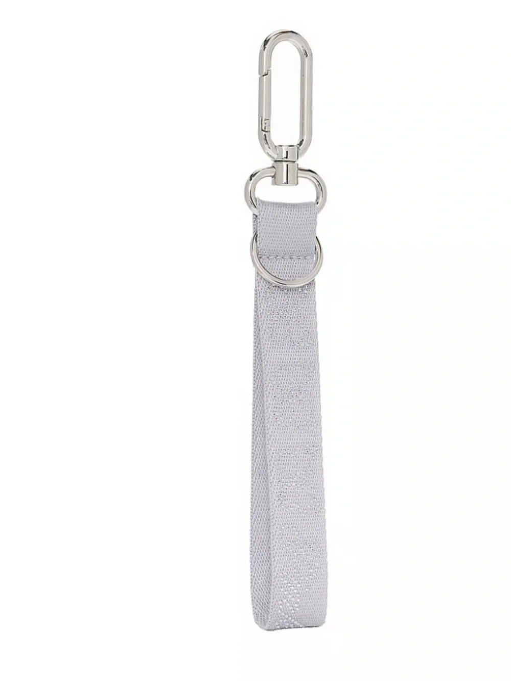 Victoria’s Secret Pink Gray Butterfly Rhinestone Wristlet Strap Keychain Clasp
